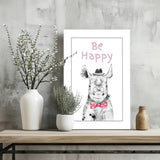 Be Happy Aluminum Print.