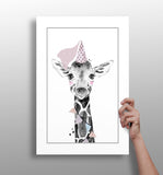 Giraffe Aluminum Print.