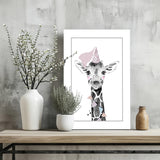Giraffe Aluminum Print.