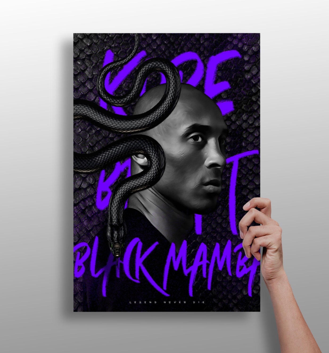 Kobe Bryant Aluminum Print.