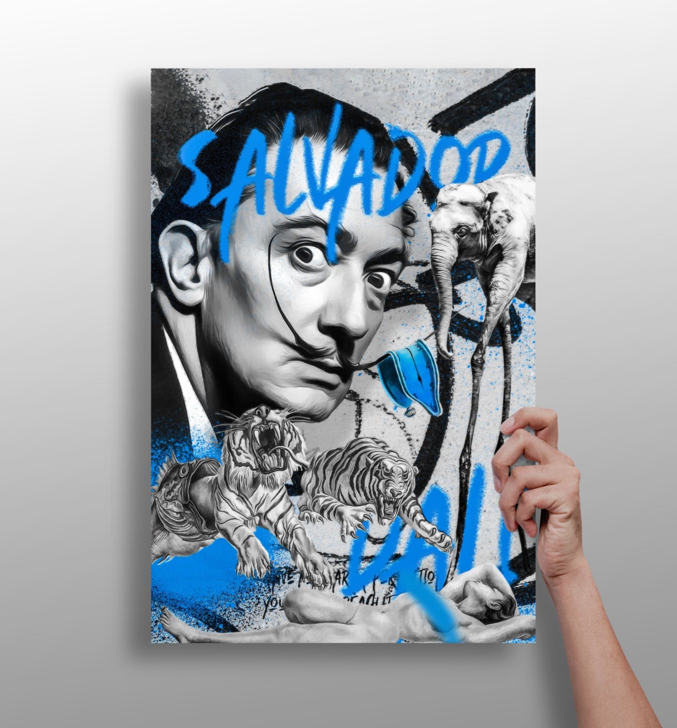 Salvador Dali Aluminum Print.