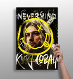 Kurt Cobain Aluminum Print.
