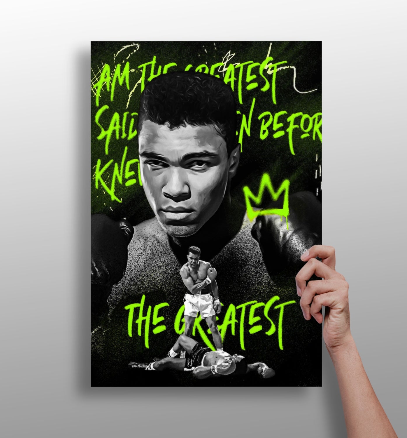 Muhammad Ali Aluminum Print.
