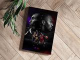 Kobe Bryant-Michael Jordan Aluminum Print.