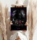 Kobe Bryant-Michael Jordan Aluminum Print.
