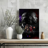 Kobe Bryant-Michael Jordan Aluminum Print.