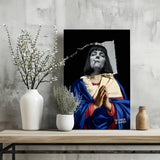 The Virgin Prayer Aluminum Print.