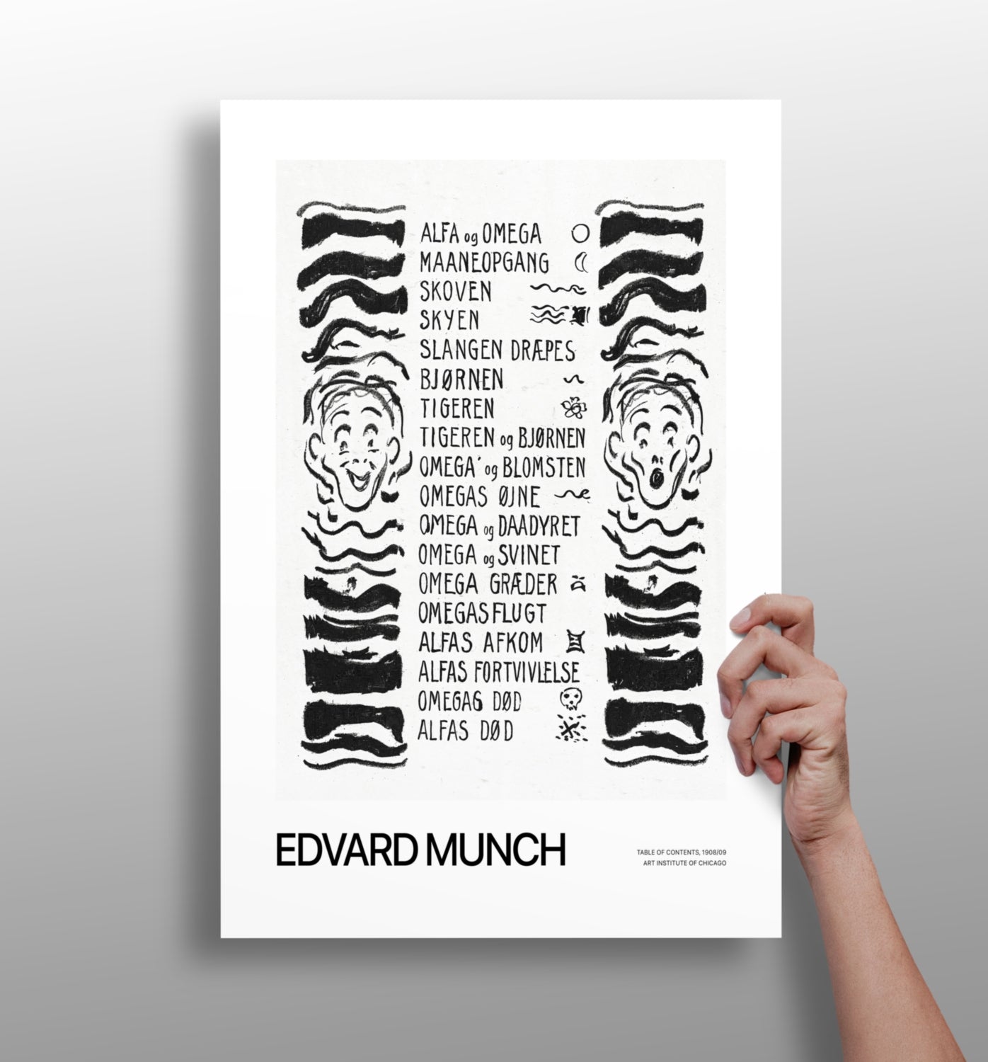 Edward MUNCH Aluminum Print.