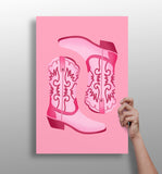 Pinky Boots Aluminum Print.