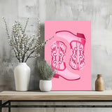 Pinky Boots Aluminum Print.