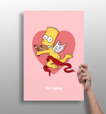 Bart The Angel Aluminum Print.