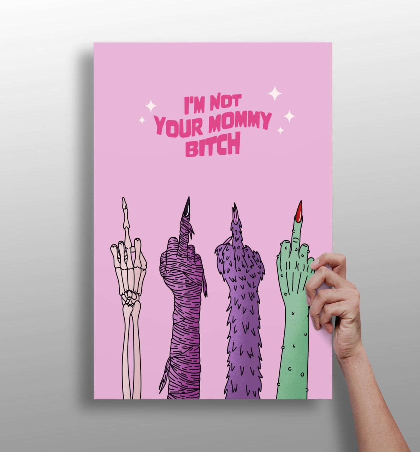 I am not your Mummy Aluminum Print.