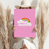 Social Anxiety Aluminum Print.