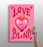 Love Blind Aluminum Print.