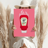 Hot Ketchup Aluminum Print.