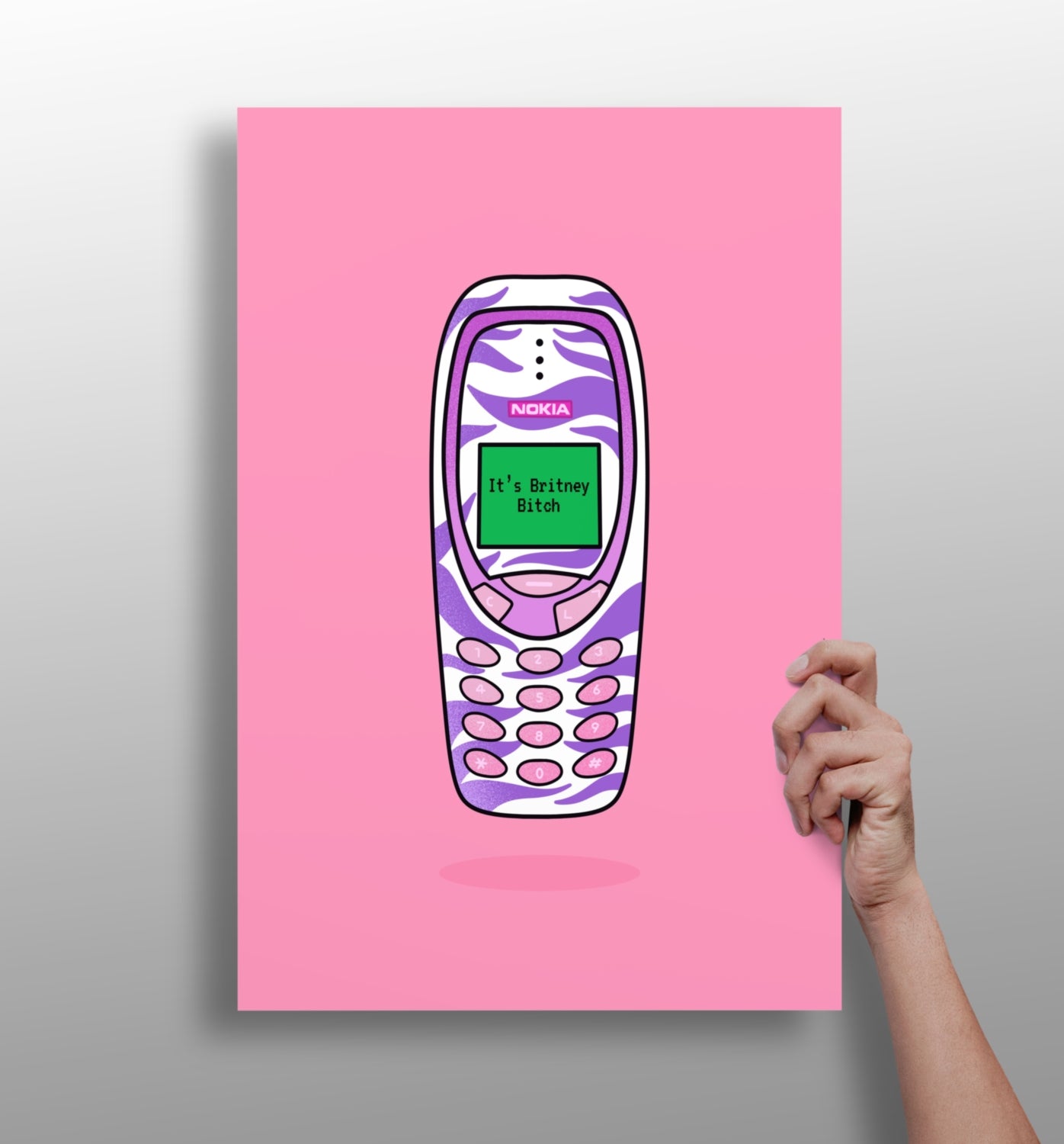 Retro Cell Phone Aluminum Print.