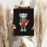 Kaws Skateboard Aluminum Print.