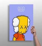 Bart Sadness Aluminum Print.