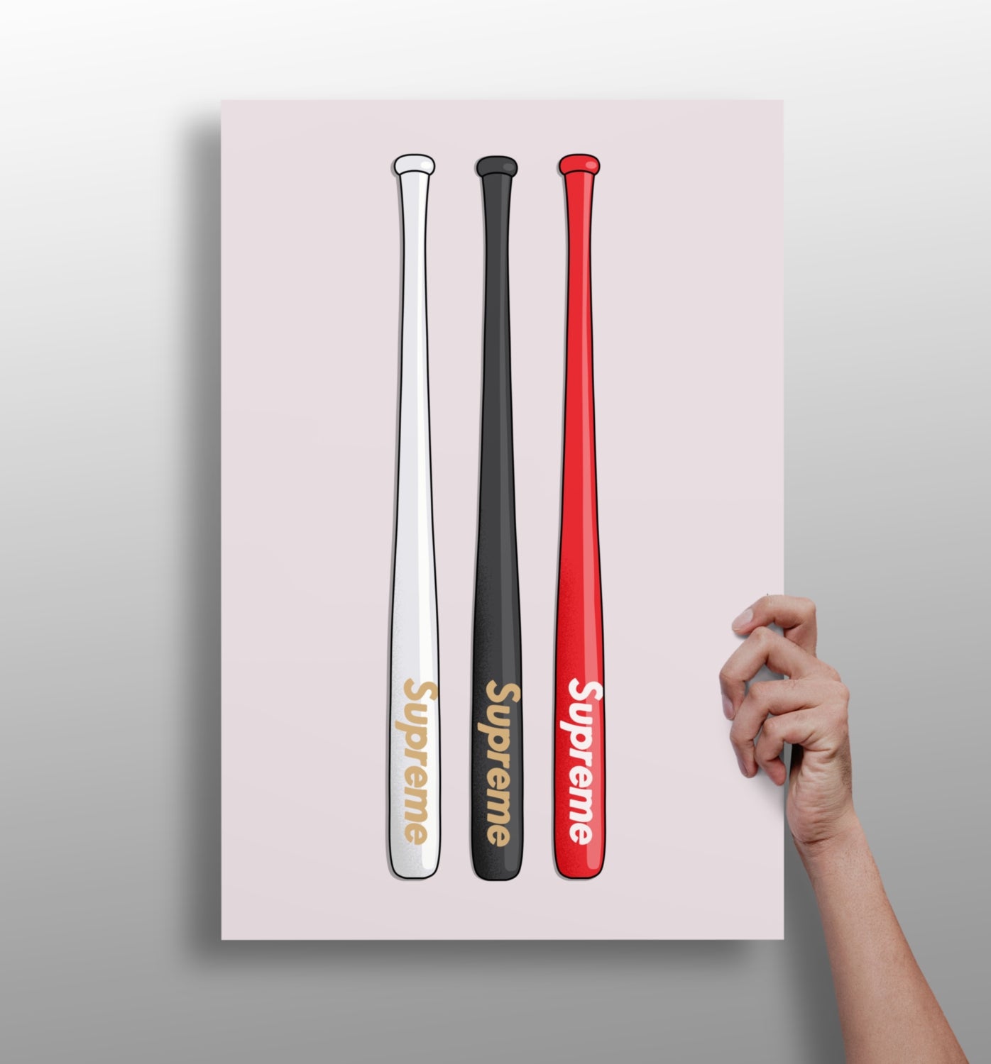 Baseball Bats Aluminum Print.