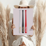 Baseball Bats Aluminum Print.