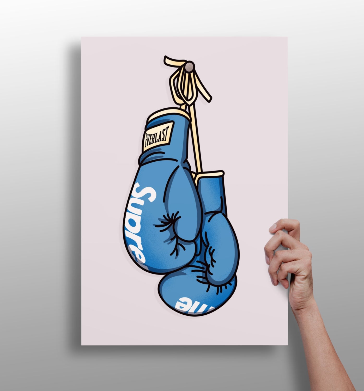 Boxing Gloves Aluminum Print.