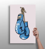 Boxing Gloves Aluminum Print.