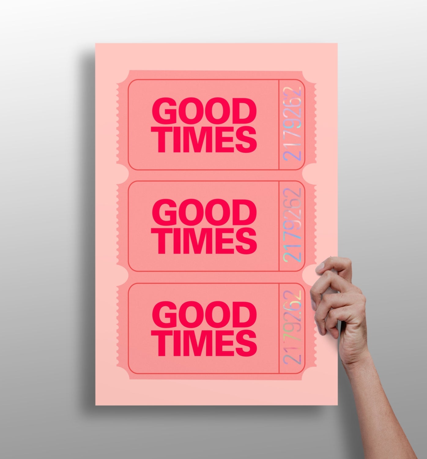 Good Times Retro Aluminum Print.