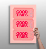 Good Times Retro Aluminum Print.