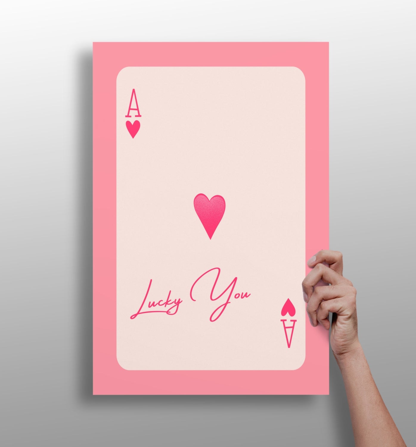 Ace Lucky You Aluminum Print.