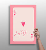 Ace Lucky You Aluminum Print.