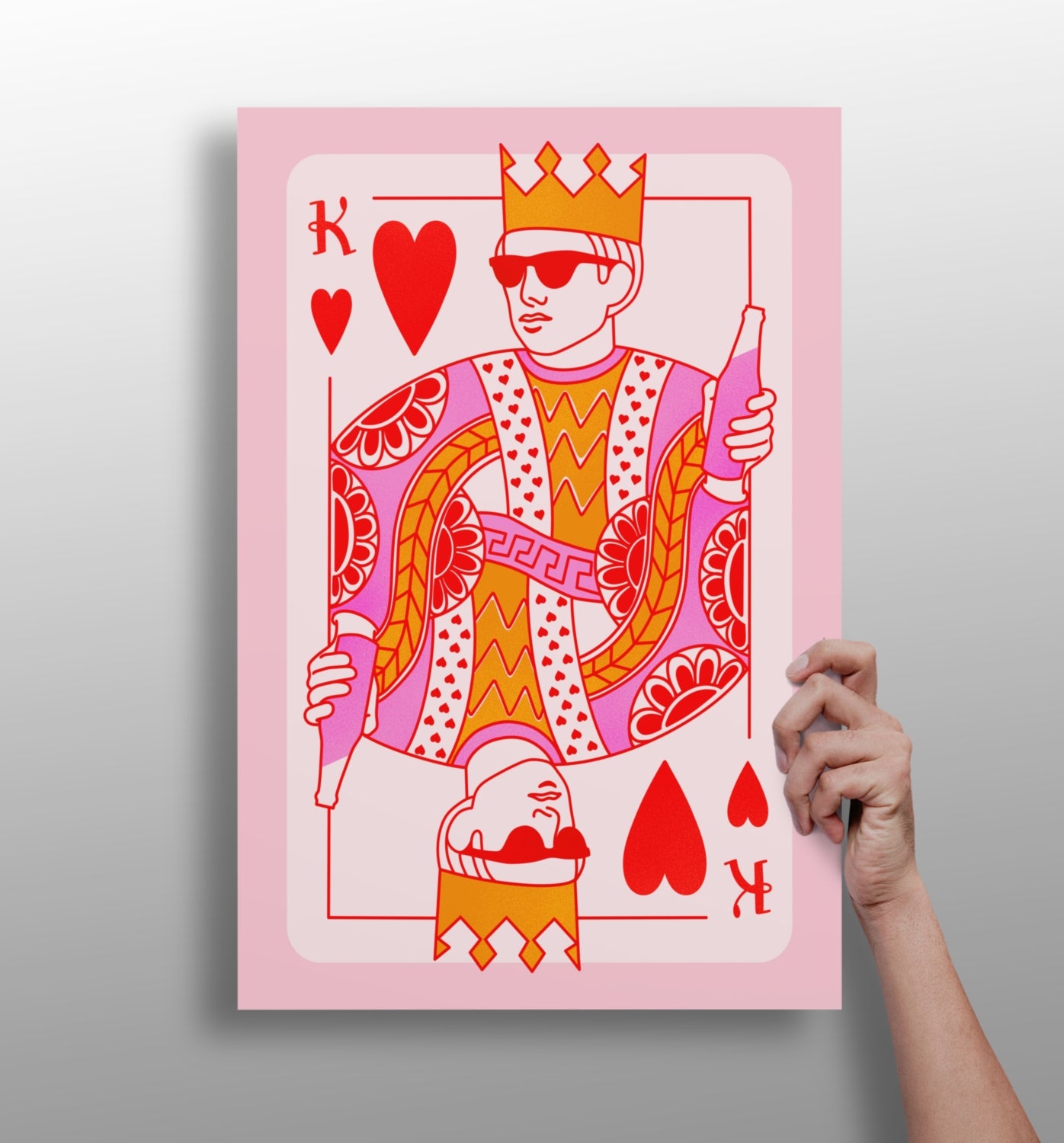 Heart King Aluminum Print.