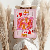 Heart King Aluminum Print.