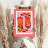 Cowboy Boots Aluminum Print.