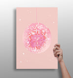 Disco Ball Aluminum Print.