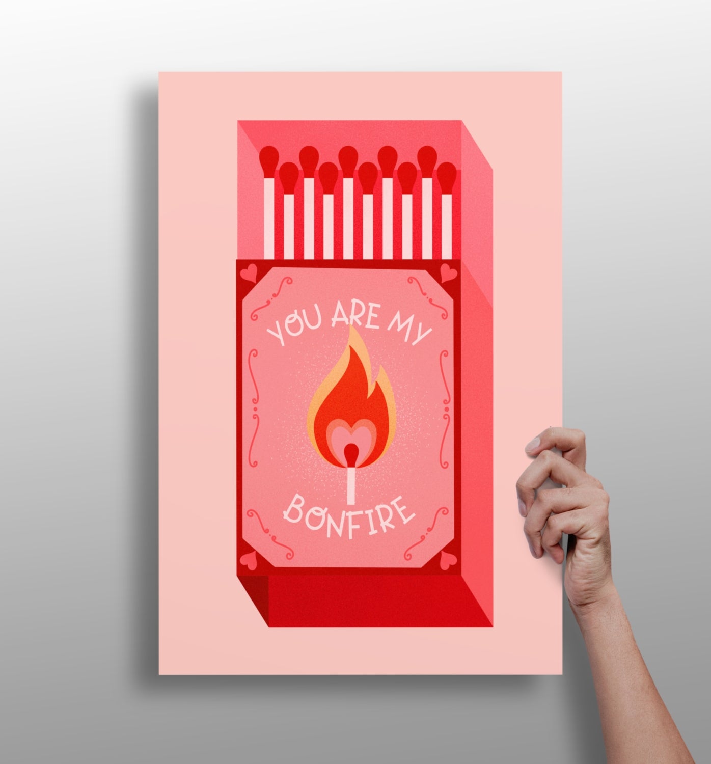 Matches Aluminum Print.