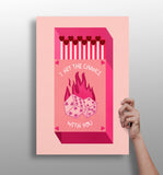 Matches Aluminum Print.