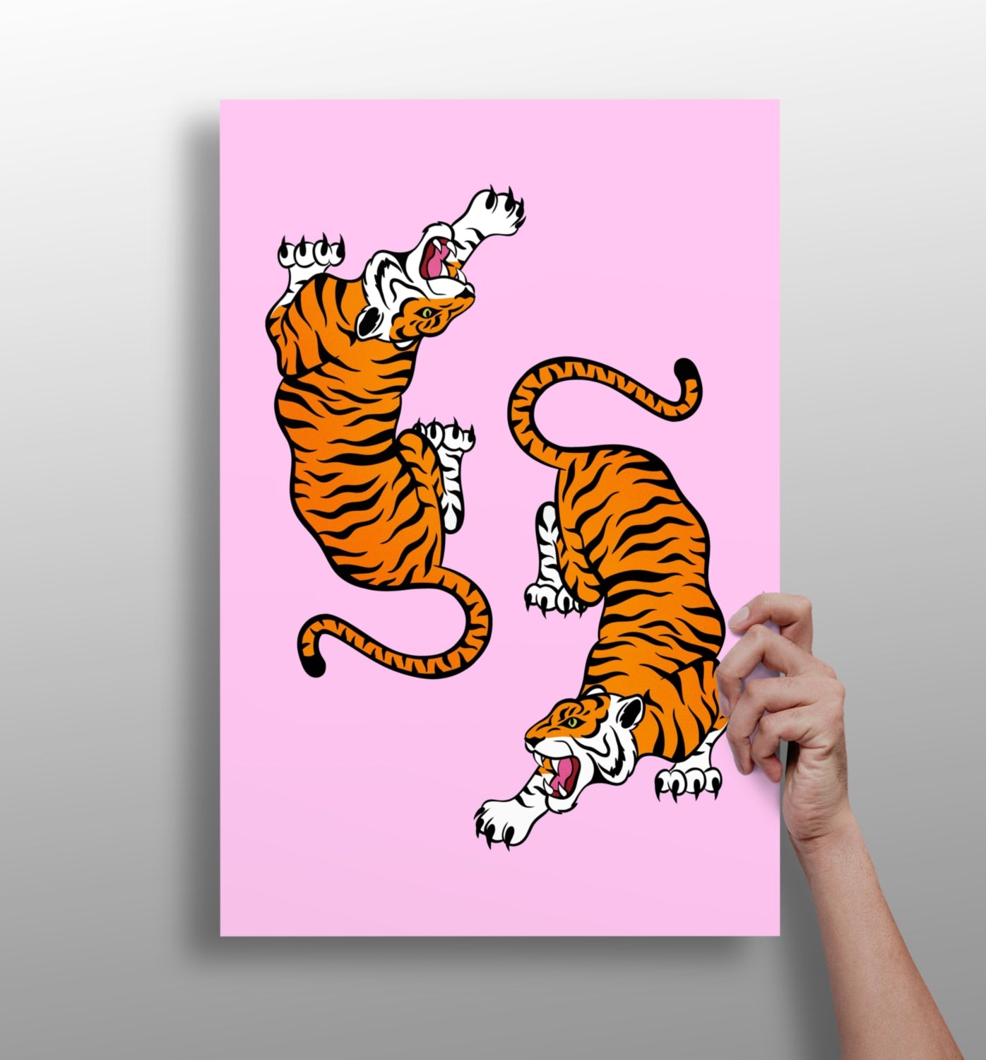 Tiger Couple Aluminum Print.