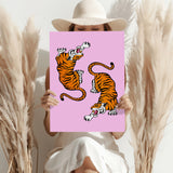 Tiger Couple Aluminum Print.