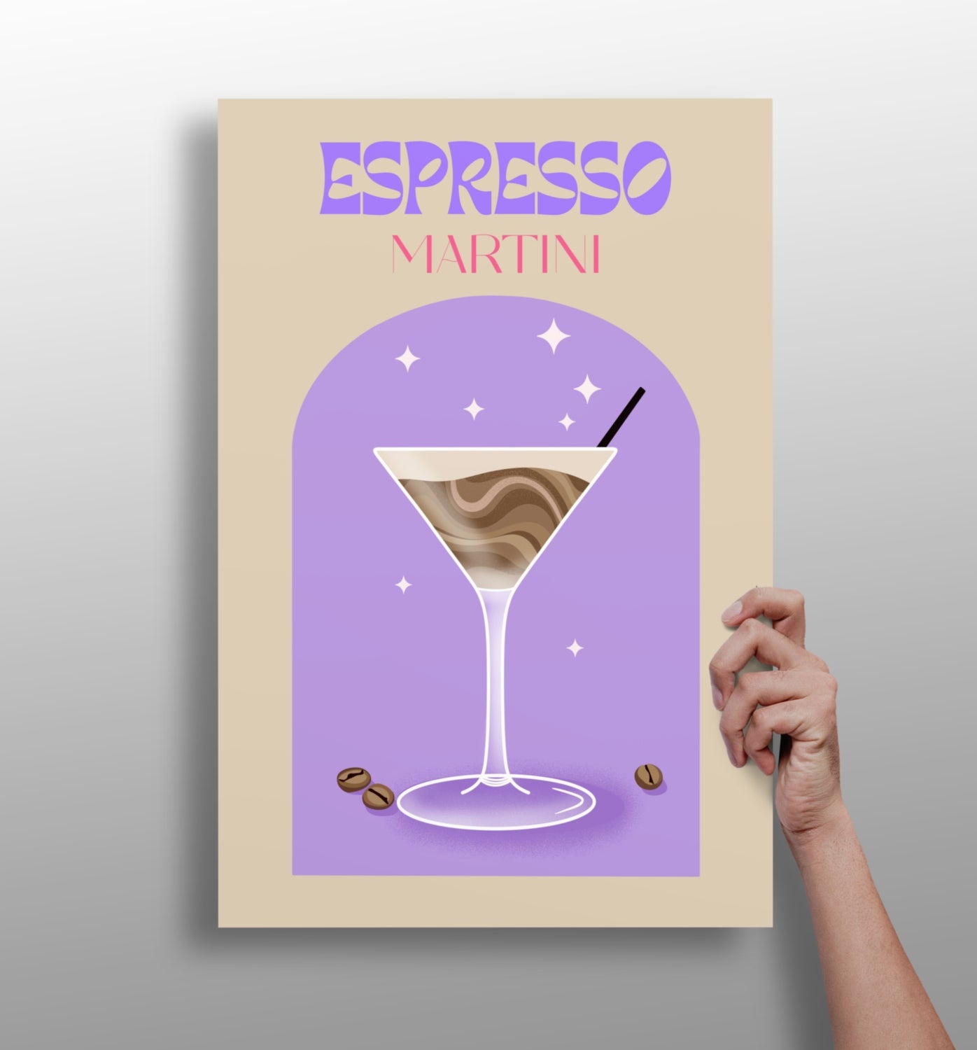 Espresso Martini Aluminum Print.