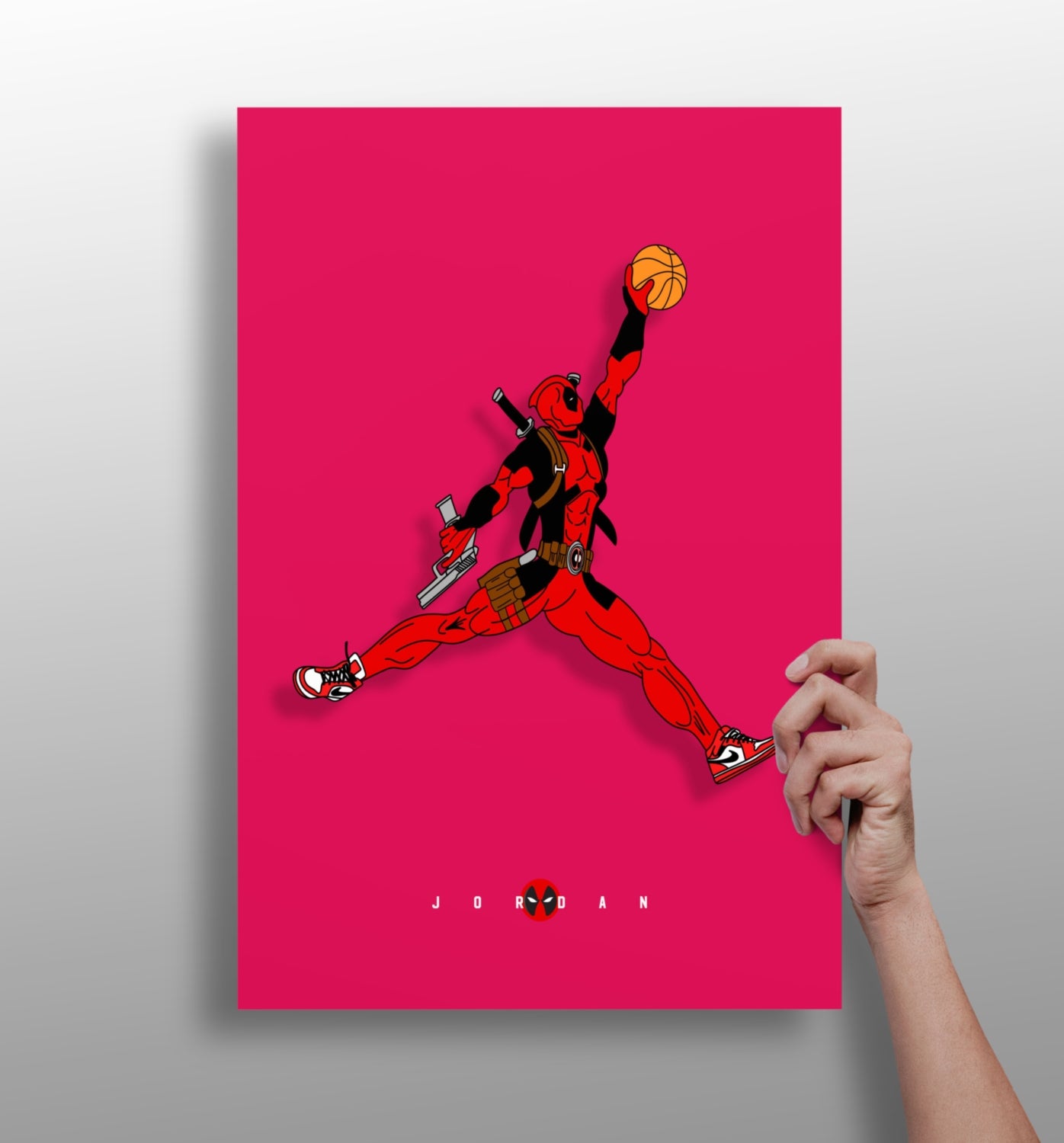 Superhero Dunk Aluminum Print.