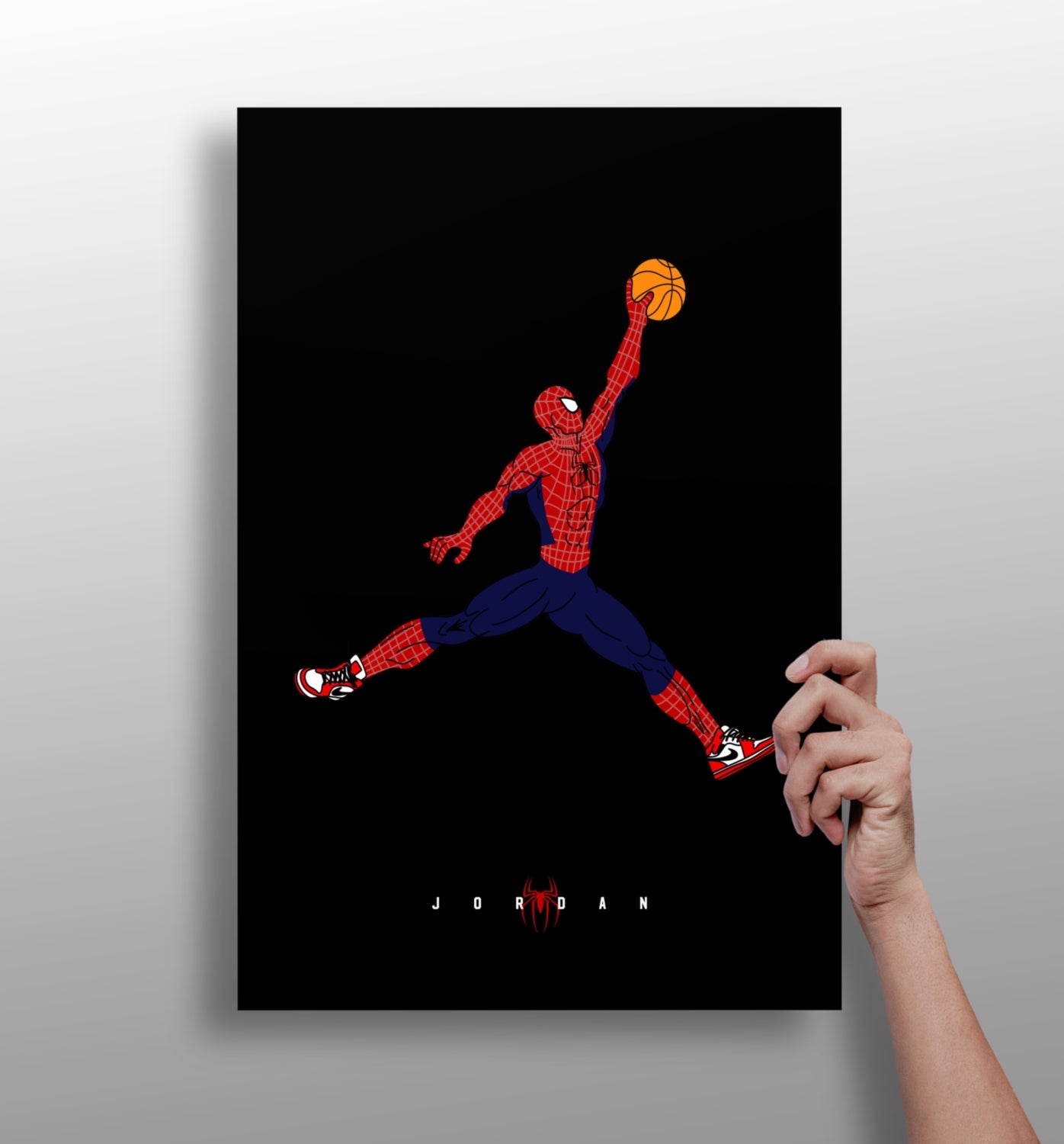 Superhero Dunk Aluminum Print.