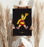 Simpson Dunk Aluminum Print.