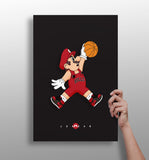 Mario Dunk Aluminum Print.