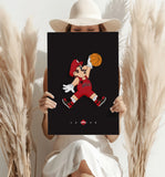 Mario Dunk Aluminum Print.