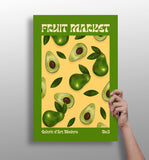 Modern Art Gallery Avocados Aluminum Print.