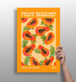 Modern Art Gallery Papayas Aluminum Print.