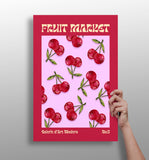 Modern Art Gallery Cherry Aluminum Print.