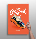 Original Sneakers Aluminum Print.