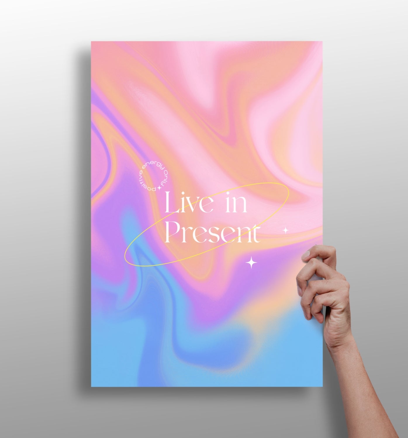 Live In Present Aluminum Print.