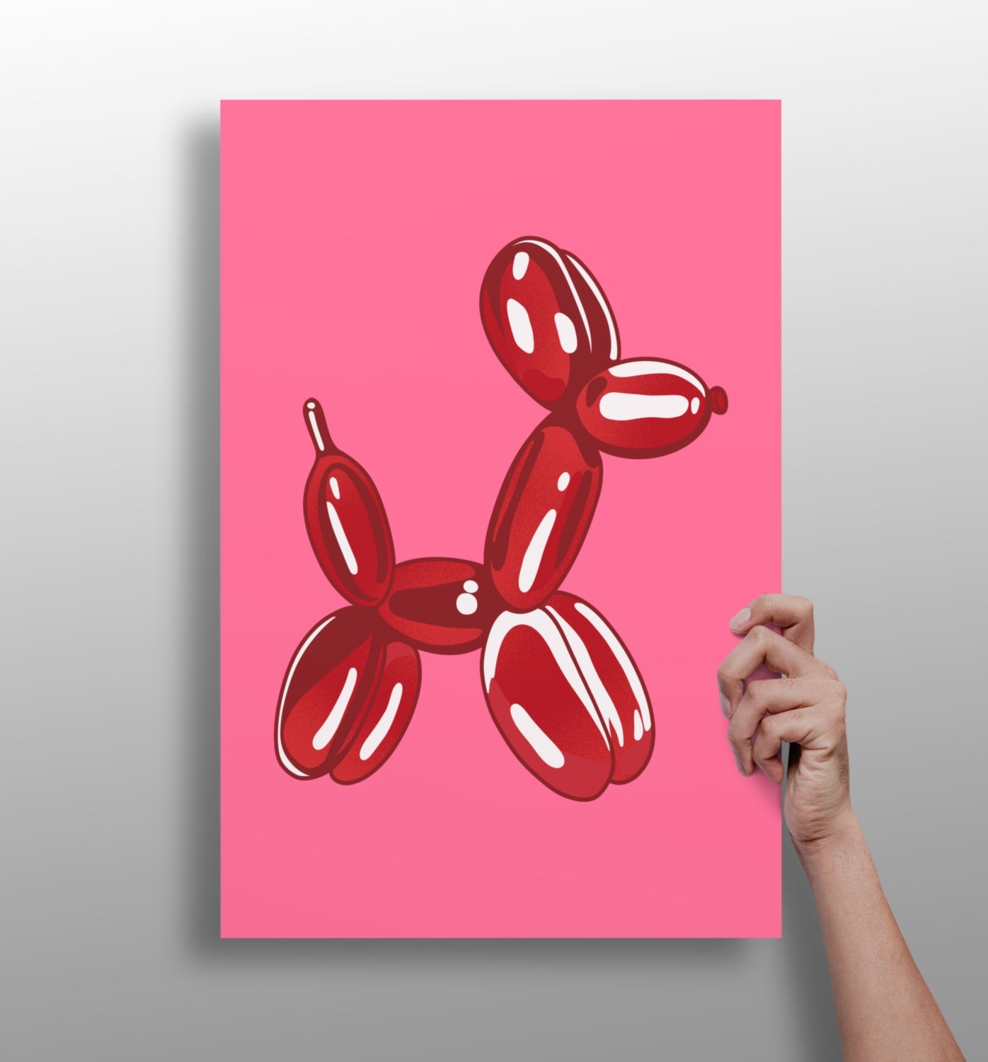 Balloon Dog Aluminum Print.
